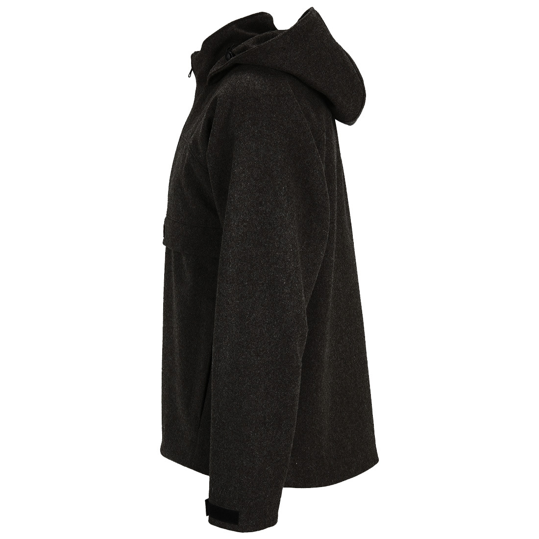 Jovik Black - Herren Loden Hoodie aus Tuchloden