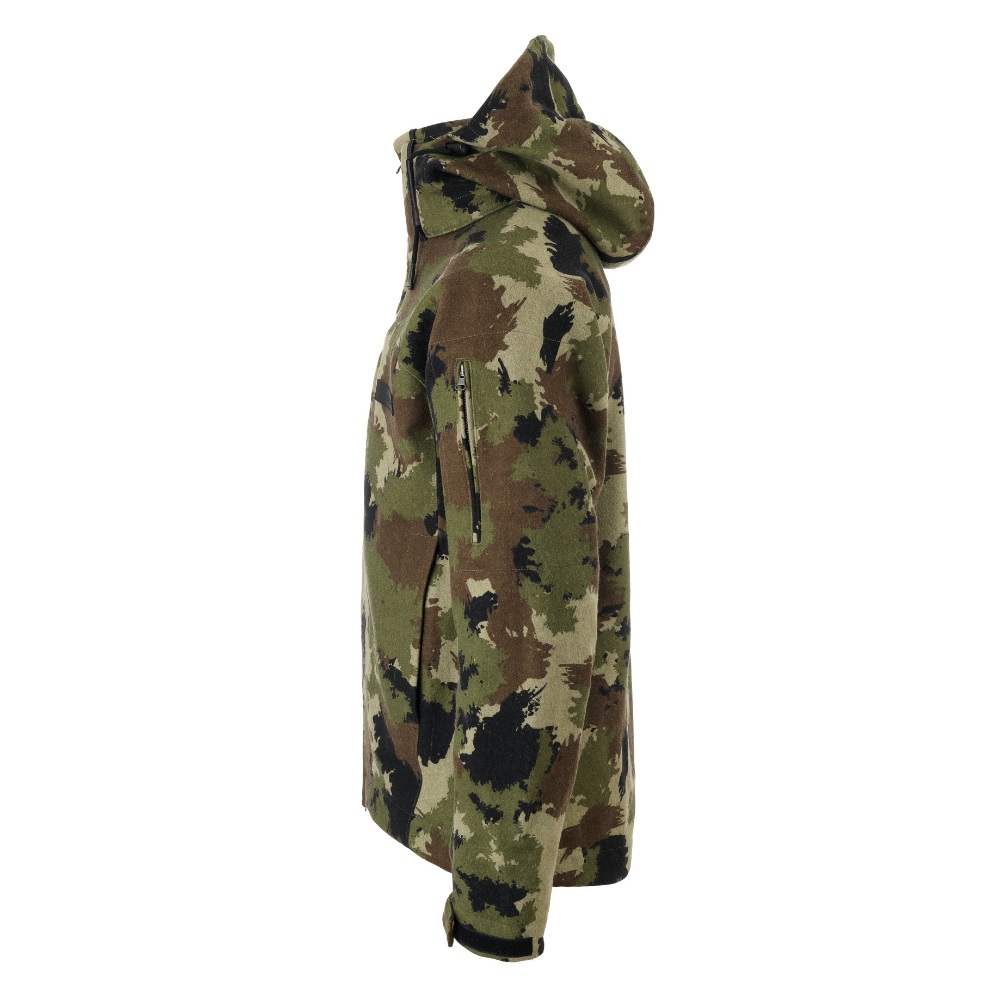 Grenland Pro Silent Forest Camo Lodenjacke links