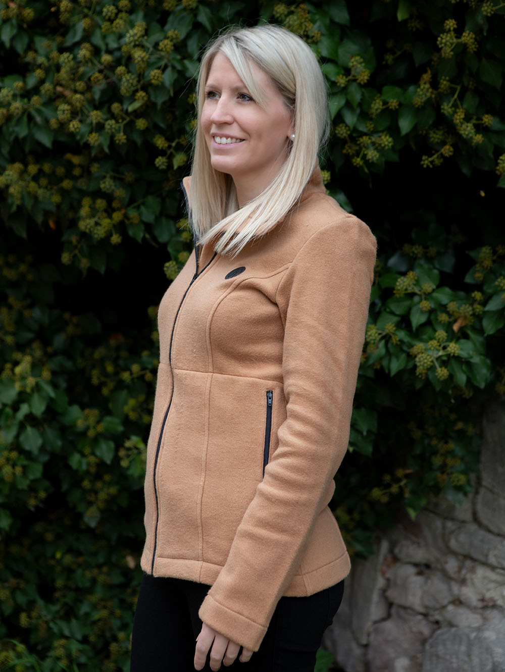Soft Baumwolljacke aus 100% Bio Baumwolle - Lela - Camel outdoor 3