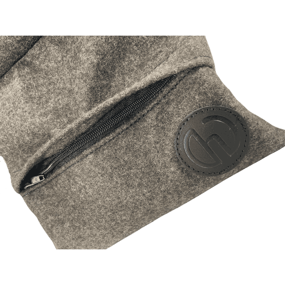 Loden Schießauflage mit Seitenflügeln braun Tasche