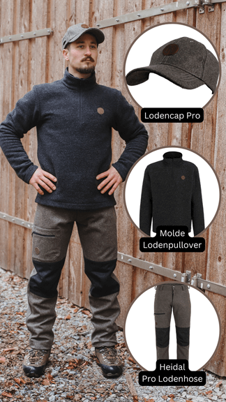 Heidal Pro - Herren Lodenhose Kombi
