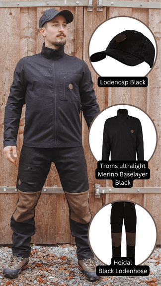 Merino Full Zip Baselayer Troms ultralight Kombi