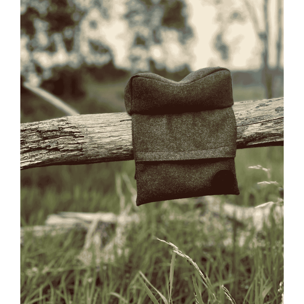 Loden Schießauflage mit Seitenflügeln braun Natur